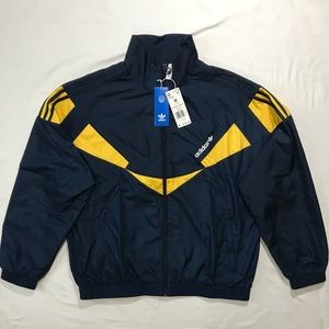 Adidas men navy blue Ripstop Track light jacket